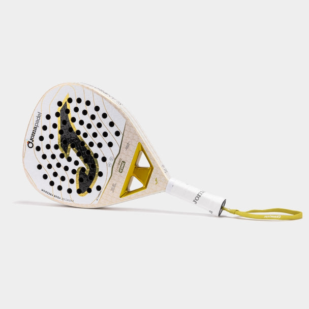 Joma Slam Pro Iconic Padel Racket White Gold - 2026