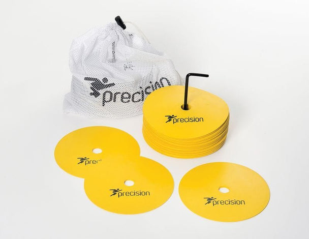 Precision Round Rubber Marker Discs (Set of 20) 15cm - Yellow image