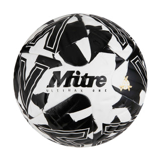 Mitre Ultimax One Football - 5, White/Black/Black image