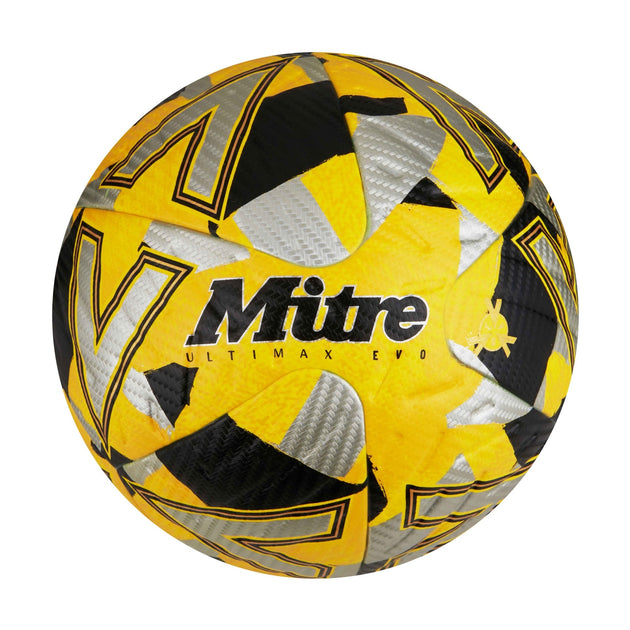Mitre Ultimax Evo Football - Yellow/Silver/Black image