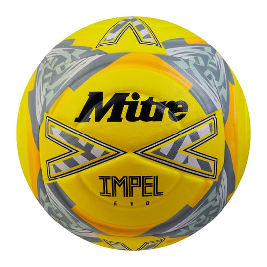 Mitre Impel Evo Football - 5, Yellow/Black/Grey image