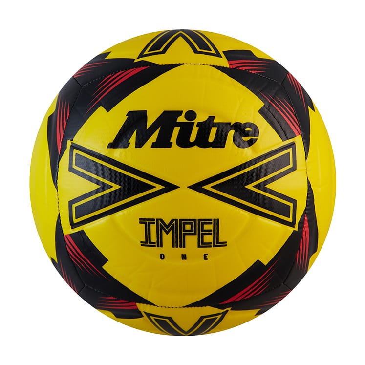 Mitre Impel One Training Ball - 3, Yellow/Black/Red image
