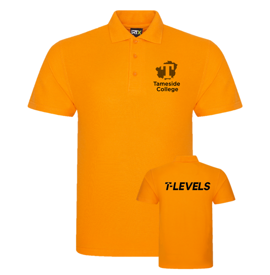 Tameside College - T Level Health Orange Polo image 0