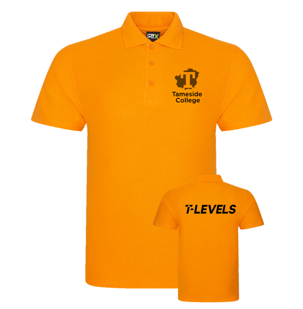 Tameside College - T Level Health Orange Polo image 0