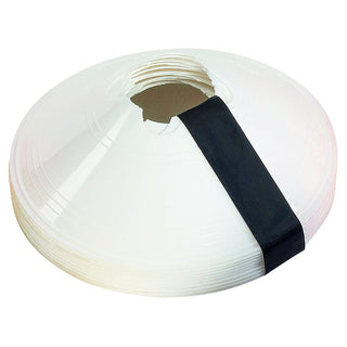 Precision Sleeved Set of 10 Saucer Cones - White image