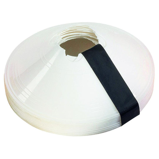 Precision Sleeved Set of 10 Saucer Cones - White image