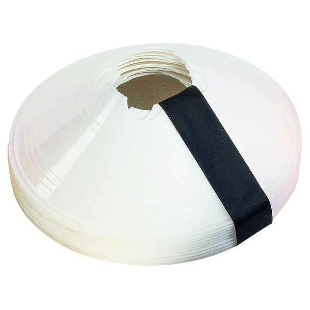 Precision Sleeved Set of 10 Saucer Cones - White image